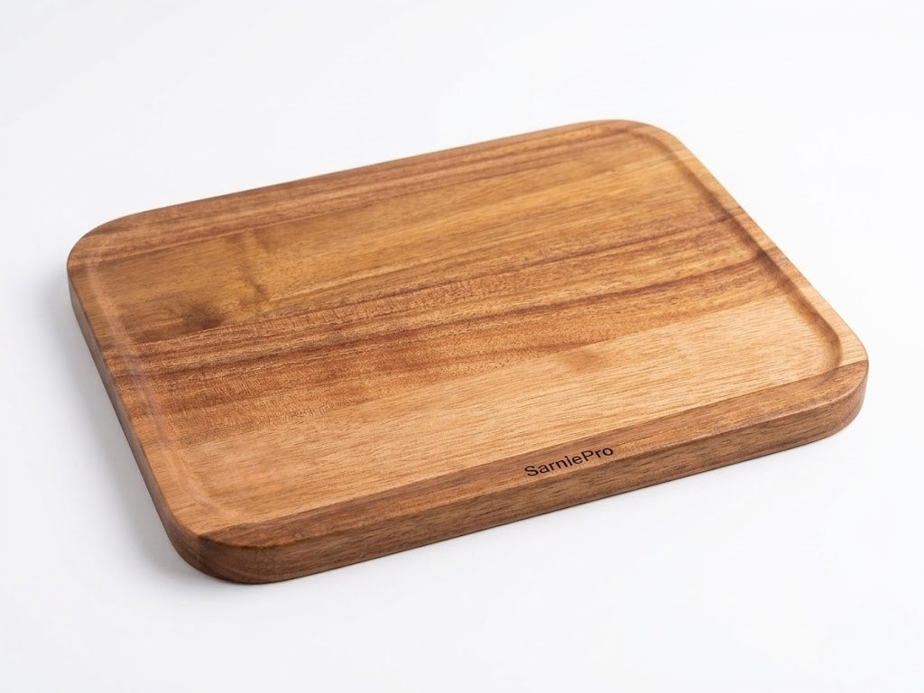 SarniePro Premium FSC-Certified Acacia Wood Cutting Board – Thick, Knife-Friendly & Naturally Finished with Beeswax